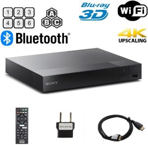 Dynastar Leitor De Blu-Ray Sem Região Compatível Com Sony Bdp-S6700 Com Wifi 3D E 4K-Upscaling Código Multirregional Sem Região, Blu-Ray Regiões A, B, C, Dvd Regiões 0-8 Com Pacote Hdmi De 6 Pés