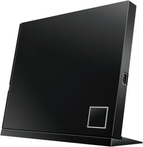 Gravador Externo Slim - USB - Blu-ray/DVD/CD - Asus - Preto - SBW-06D2X-U/BLK/G/AS