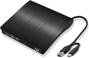 JOYIN-BURN Gravador externo de Blu-ray DVD 6X USB 3.0 USB C 3D Blu-ray Player Drive CD DVD Burner para iMac MacBook Laptop PC Windows 11/10/8/7, Linux, Mac OS