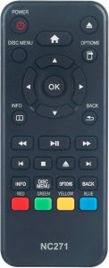 NC271 NC271UL Controle remoto de substituição de áudio compatível com Philips BDP1502 Blu-Ray Disc/DVD Player BDP1502/F7 Blu-ray e DVD Player