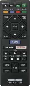 RMT-VB201U RMTVB201U Controle remoto para Sony Blu-Ray Disc DVD Player BDPS3700 BDPS6700 BDP-BX370 BDP-S1700 UBP-X700 BDP-S3700 BDP-S6700 BDPBX370 UBPX700 BDPS1700 0 substituição de ajuste remoto para
